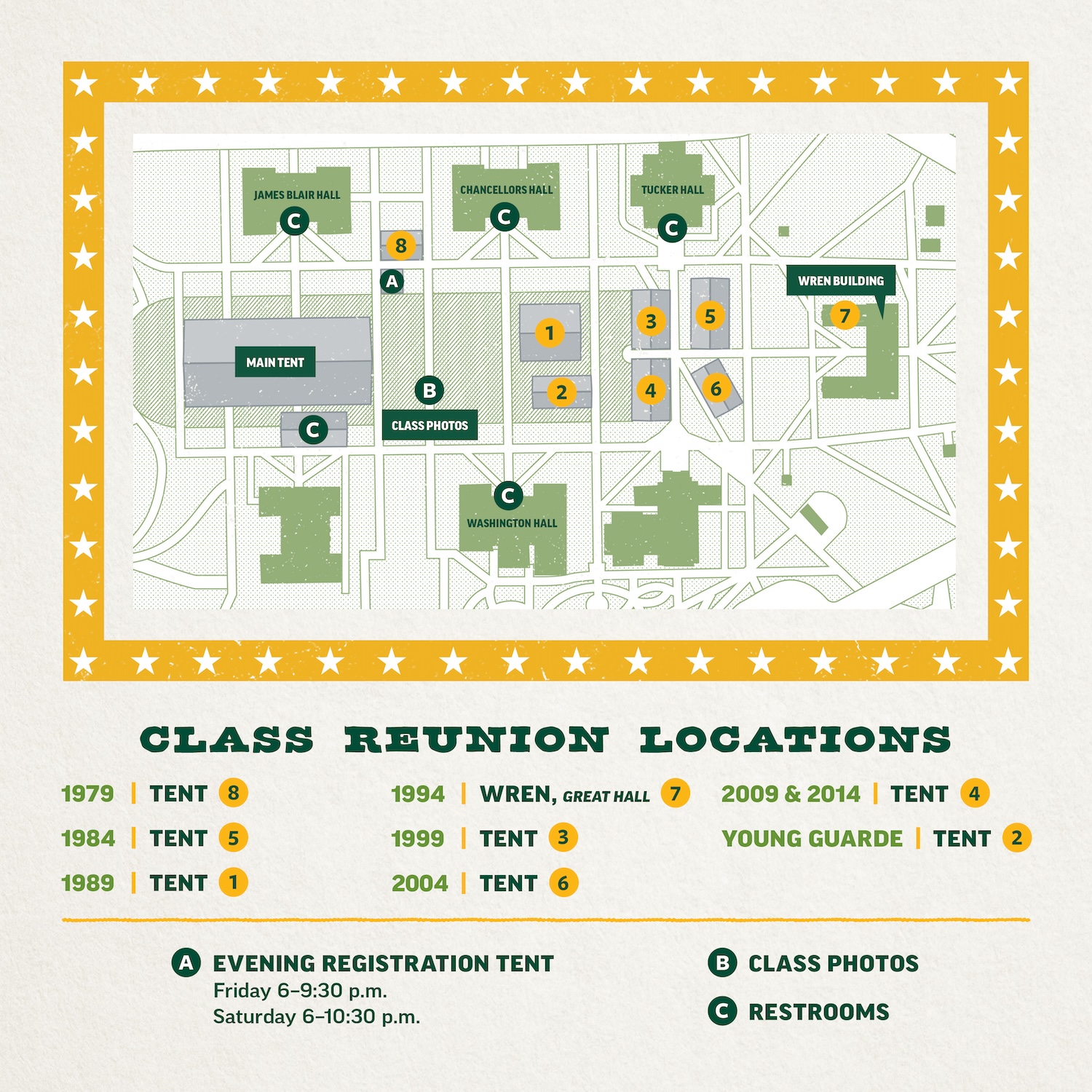 Reunion Tent Map