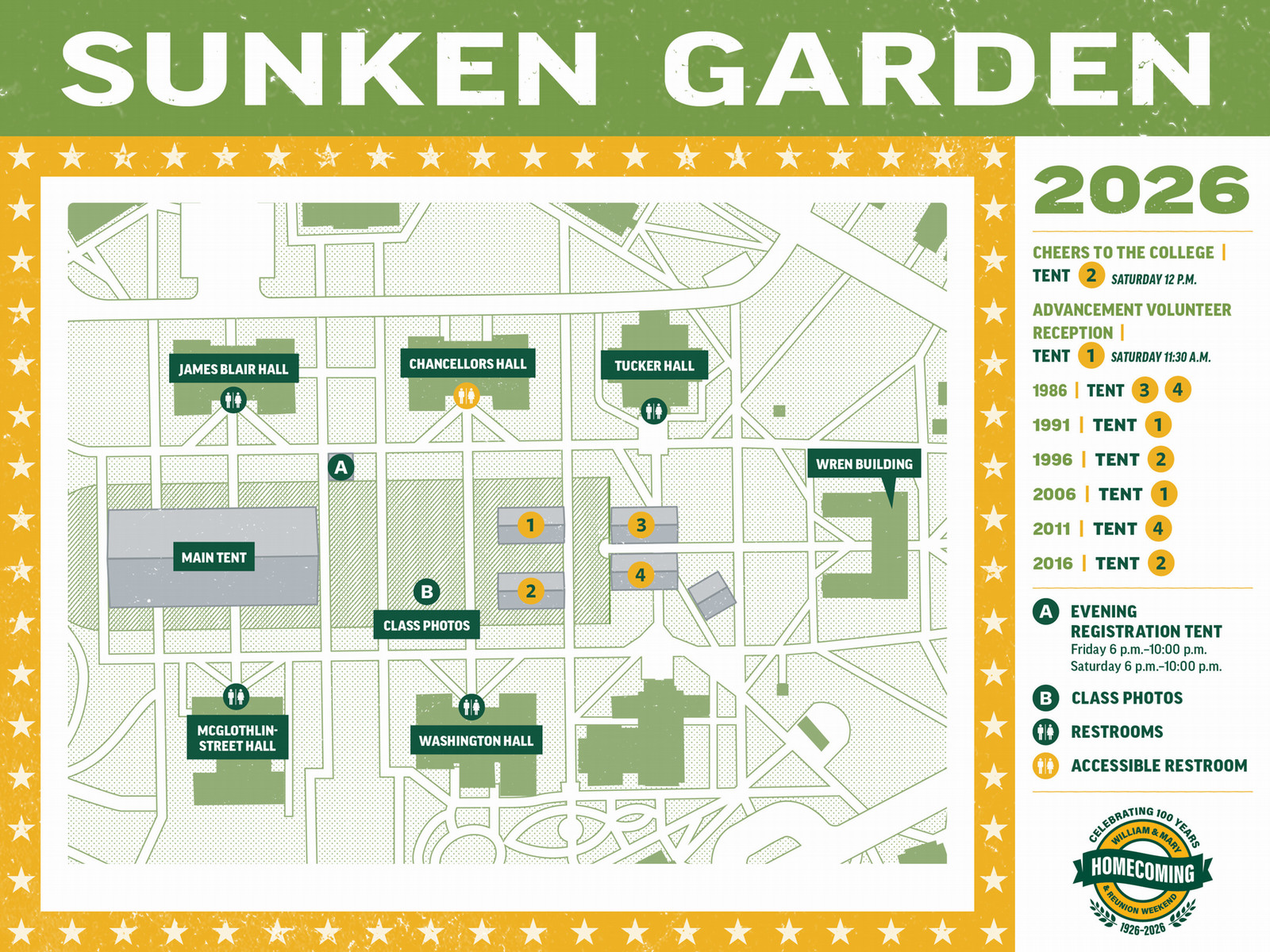 Reunion Tent Map